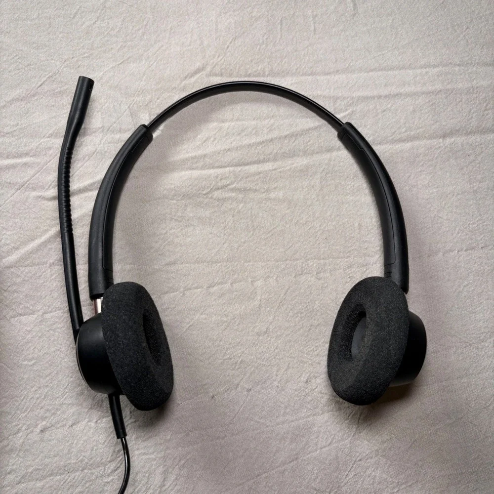 Poly Blackwire‎ 3325 Wired Stereo Headset Black Over-the-Head with Boom Mic